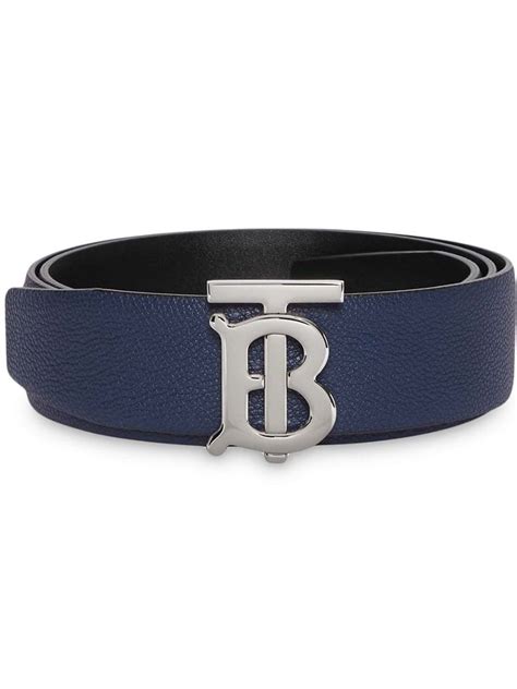 mens blue burberry belt|burberry men's reversible belt.